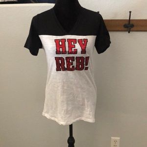 PINK UNLV t-shirt with red sequins
